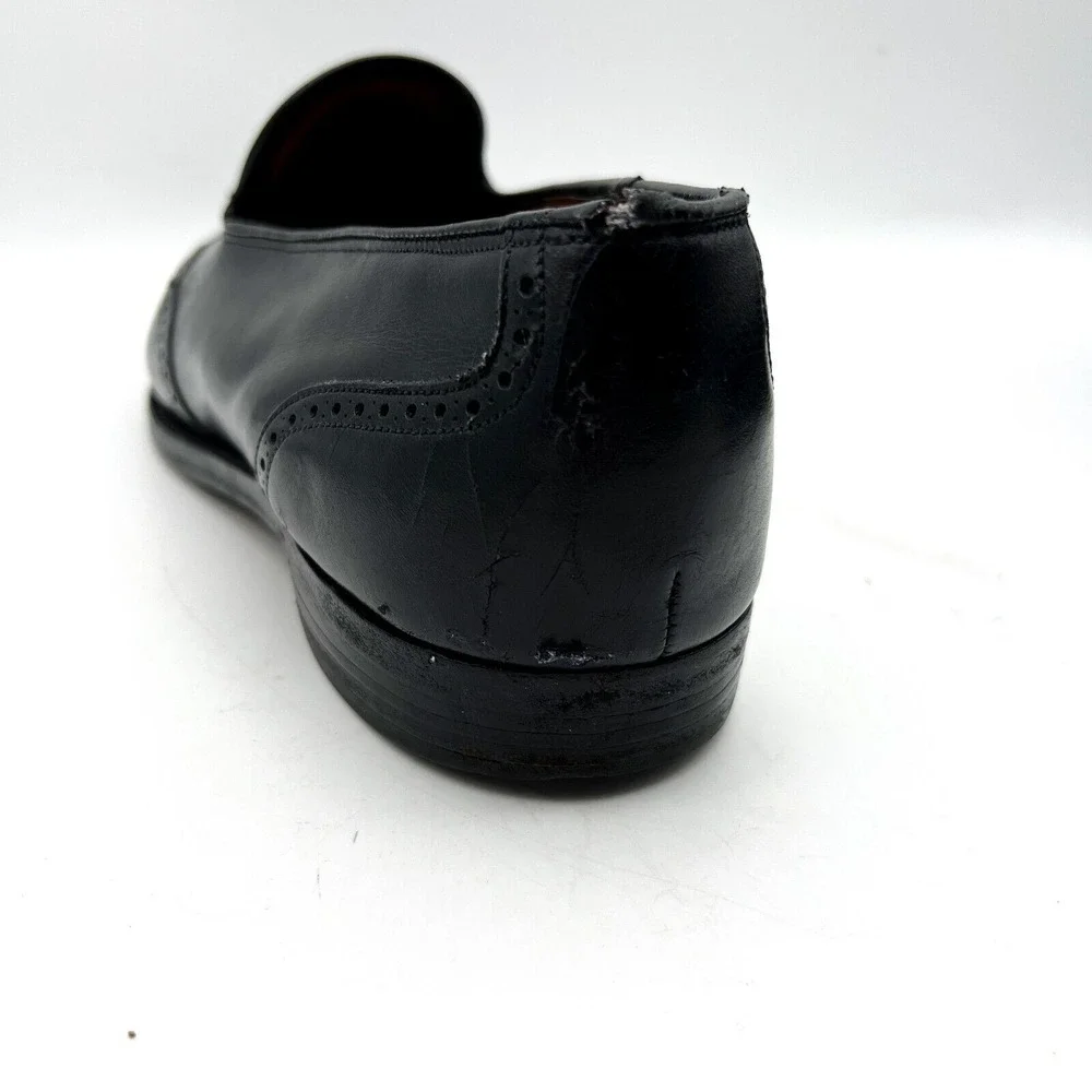 Grenson Bench Made English Leather Black Tassel Loafers Men's 13 B - Picture 14 of 16